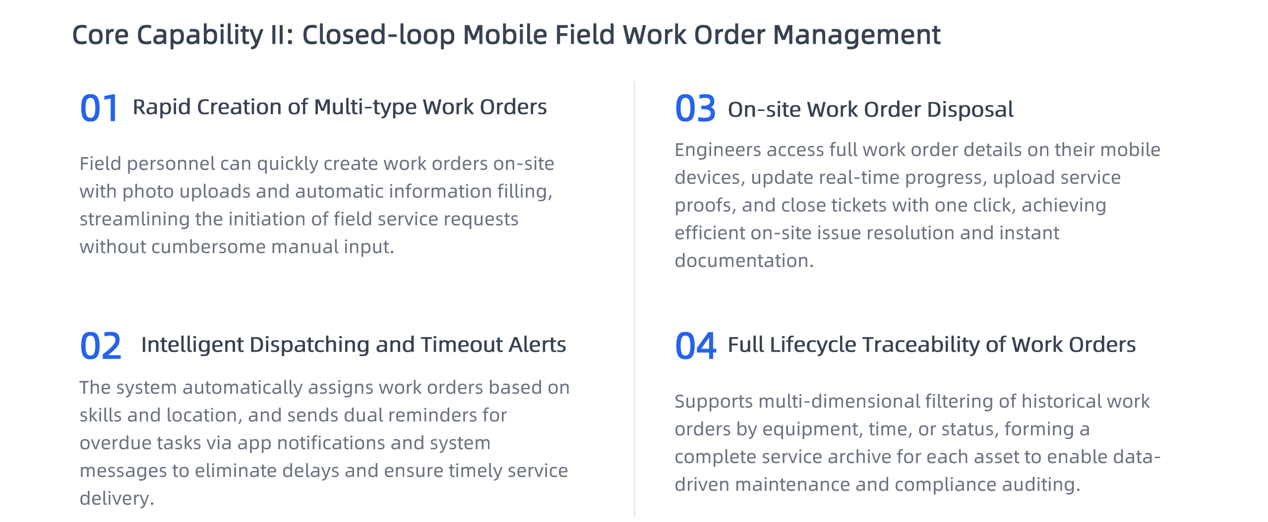 End-to-End Mobile Closed-Loop Field Ticketing